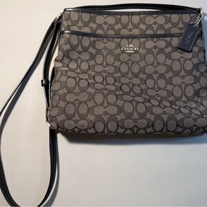Coach Black and Gray Crossbody Bag